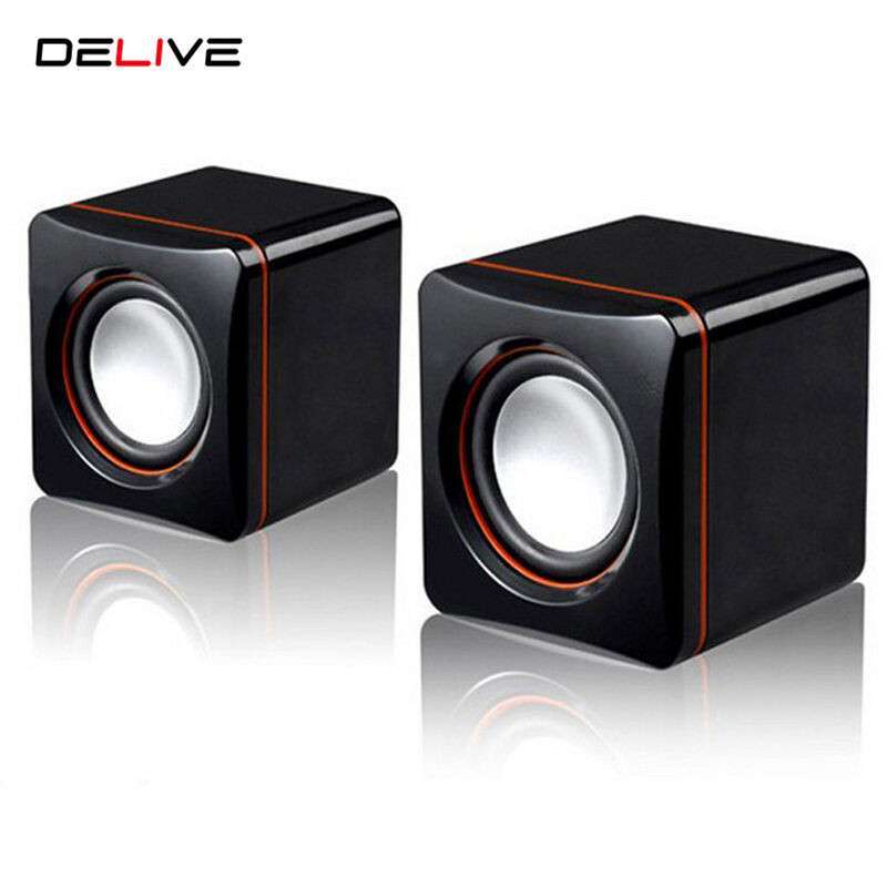 Jual Free Shipping Delive Usb Wired Computer Speakers Bass Stereo Subwoofer Colorful Laptop Smartphones Mp3 Black Online Februari 2021 Blibli