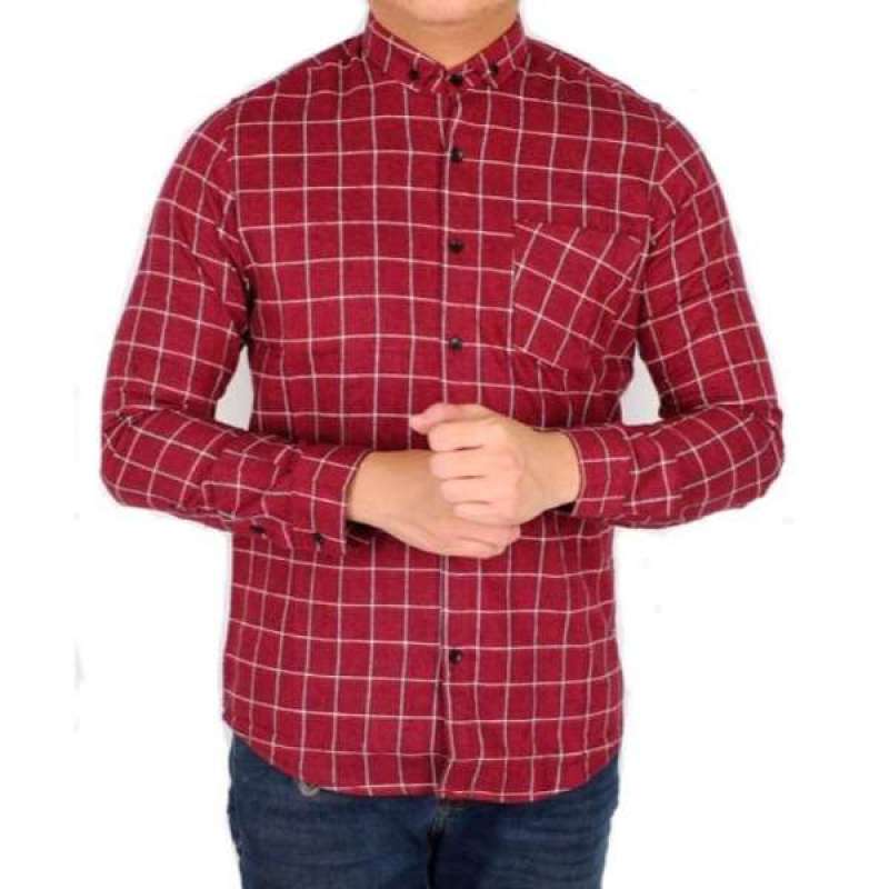 Jual Kemeja Flanel Lengan Panjang Pria Slimfit Baju Cowok Flanel Panjang Online Februari 2021 Blibli