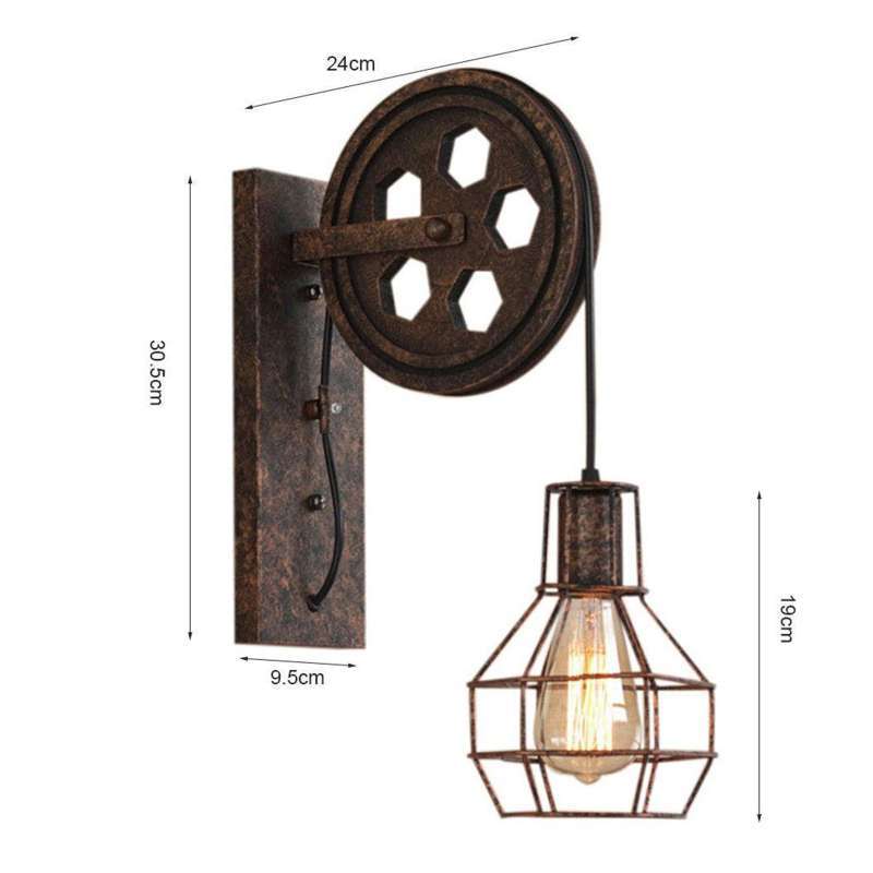 Jual Industrial Wall Sconce Wall Lamp Light Wall Light Fixtures For Indoor Lighting Bathroom Kitchen Living Room Online April 2021 Blibli