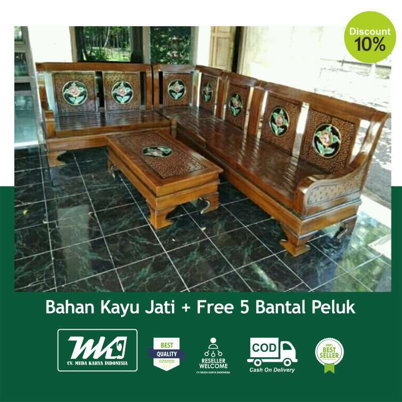 Jual Harga Promo Kursi Tamu Minimalis Kayu Jati Terbaik Terbaru Juni 2021 Blibli