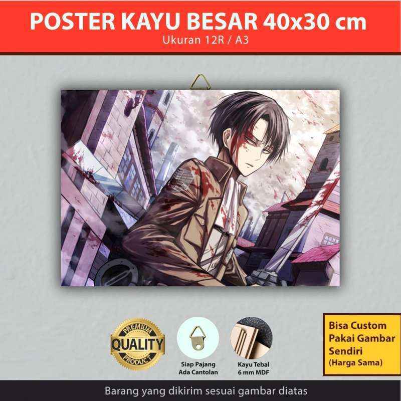 Jual Poster Kayu Besar Anime Attack On Titan Shingeki No Kyojin Mikasa Ukuran 30x40 Cm Kode Aot 83 Murah Mei 2021 Blibli