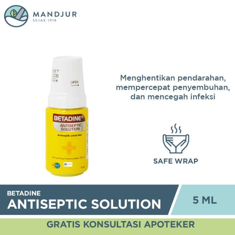 Jual Betadine 5 Ml Antiseptik Untuk Luka Lecet Luka Jatuh Luka Gores Terbaru November 2021 Harga Murah Kualitas Terjamin Blibli