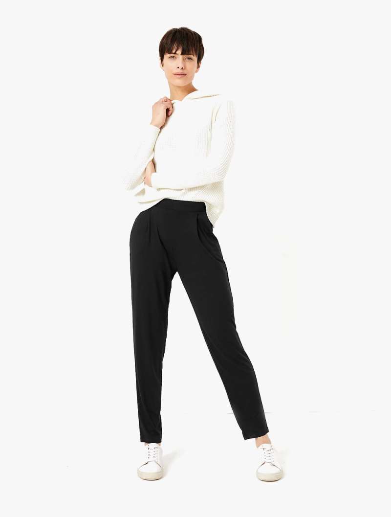 Jersey Tapered Ankle Grazer Trousers di 