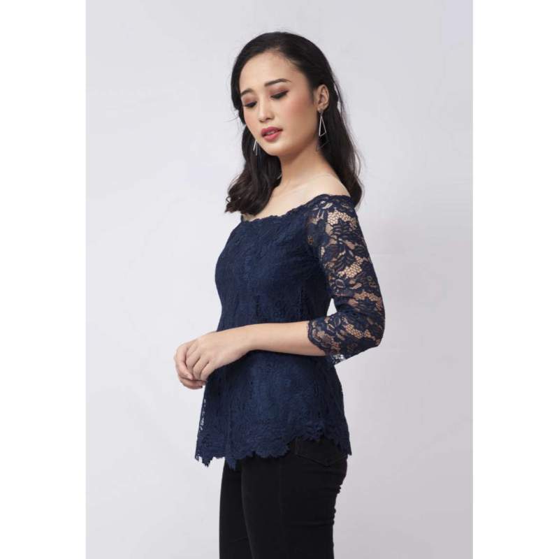 Adena Navy Kebaya di Seller Batik Enom 