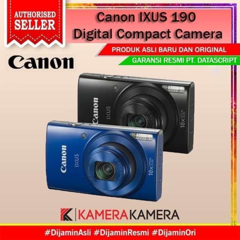 kamerakamera canon ixus 190 digital compact camera garansi resmi pt datascript
