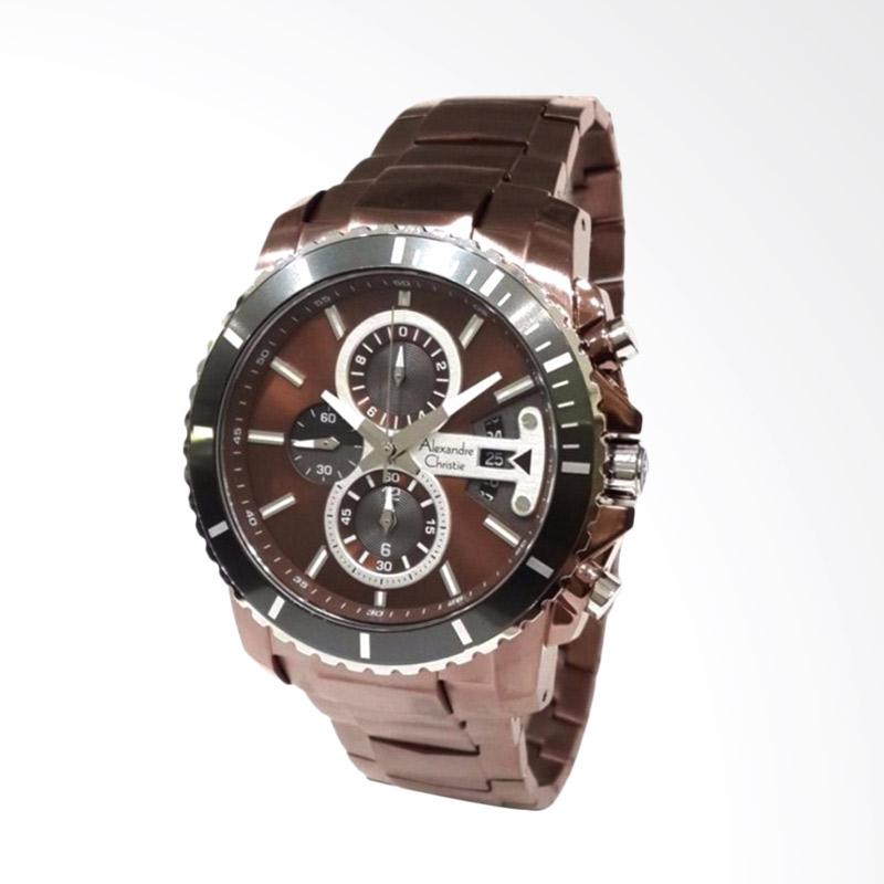 Alexandre Christie Jam tangan Pria 6455 - Coklat