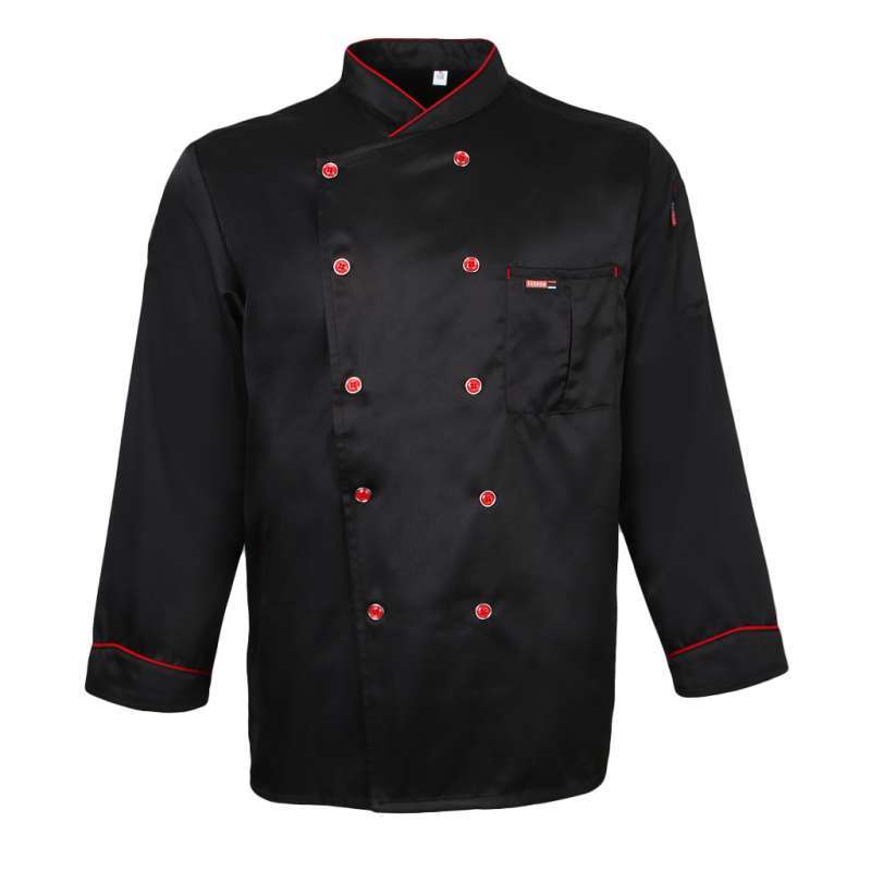 Chaqueta De Chef De Manga Larga Piping Jacket Coat Uniforme Chaqueta De Chef De Manga Larga Piping Jacket Coat Uniforme
