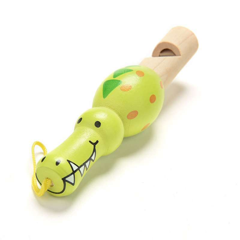 1Pcs Animal Whistle Music Enlightenment Baby Kids Educational Wooden Toys 