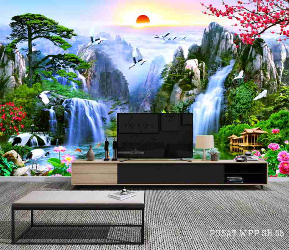 Sudah Ada Lem Nya 3d Wallpaper Custom Photo Mural Walpaper Dinding Ruang Tamu Gambar Air Terjun Terbaru Terbaru Agustus 2021 Harga Murah Kualitas Terjamin Blibli