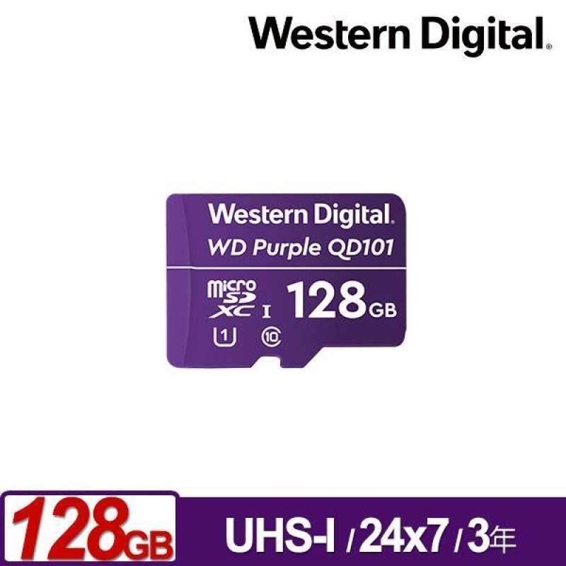 (wd)WD Purple Label MicroSDXC 128GB High Write Endurance Monitoring Memory  Card (WDD128G1P0C)
