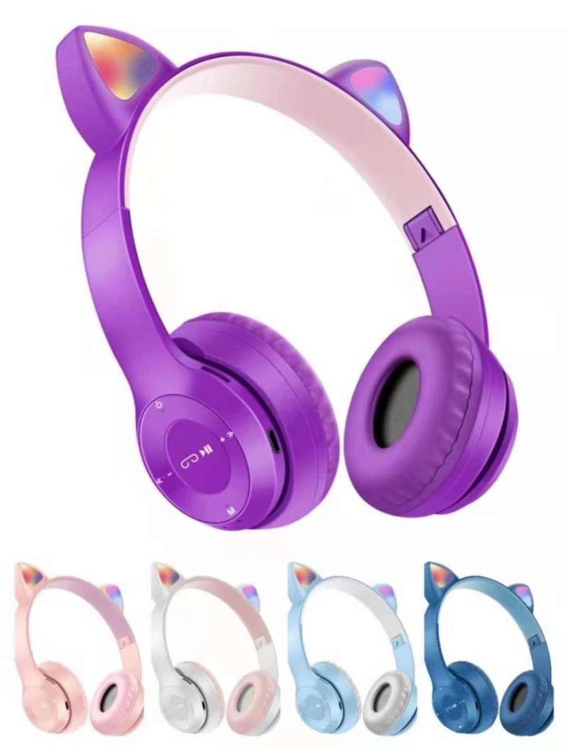 Headphone Wireless Cat Ear LED XY 205 