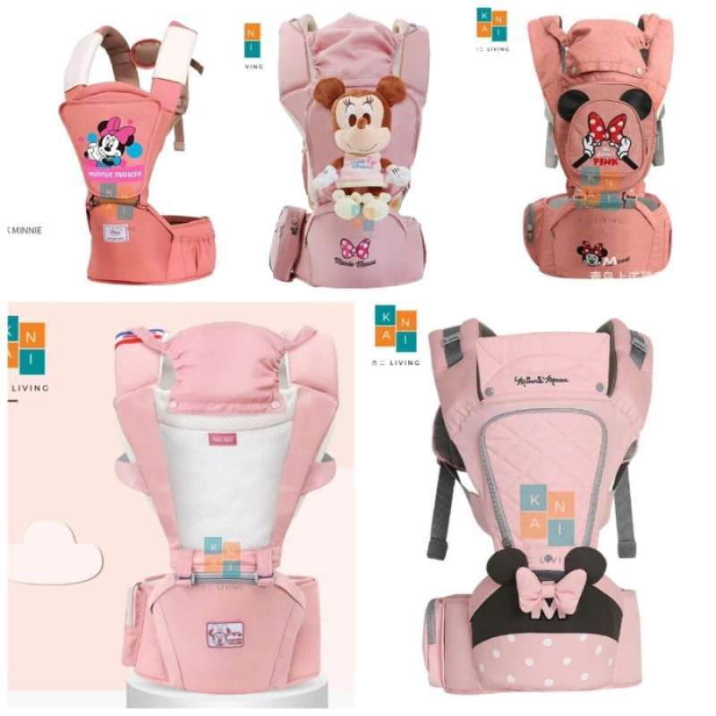 GENDONGAN BAYI HIPSEAT HIP SEAT BABY CARRIER ORIGINAL DISNEY MINNIE RANDOM 100 ORIGINAL
