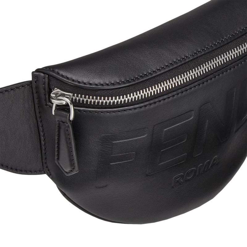 Jual Fendi Leather Belt Bag Black di 