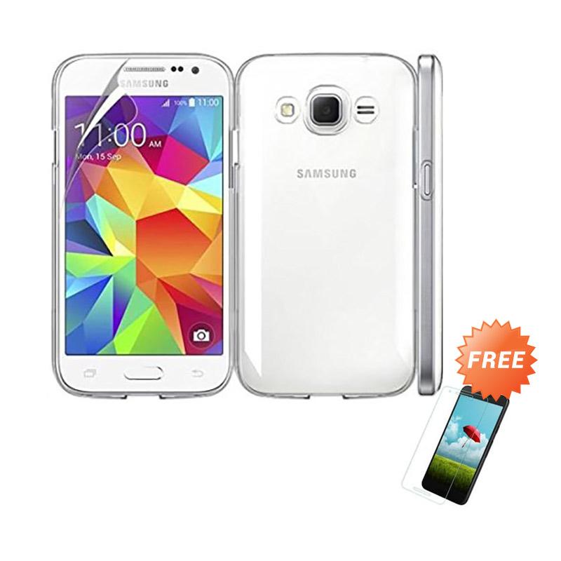 Produk OEM Crystal Hardcase Casing for Samsung Galaxy J1 2016 J120 Clear Free .