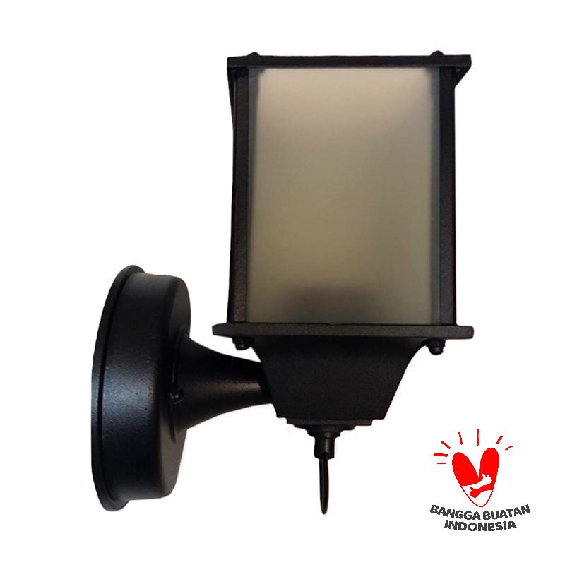 Atn Ld 021 Minimalis Kotak Lampu Tempel Dinding Hitam