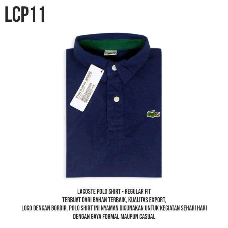 Jual polo shirt lacoste M Biru Navi di Seller Arya shoping
