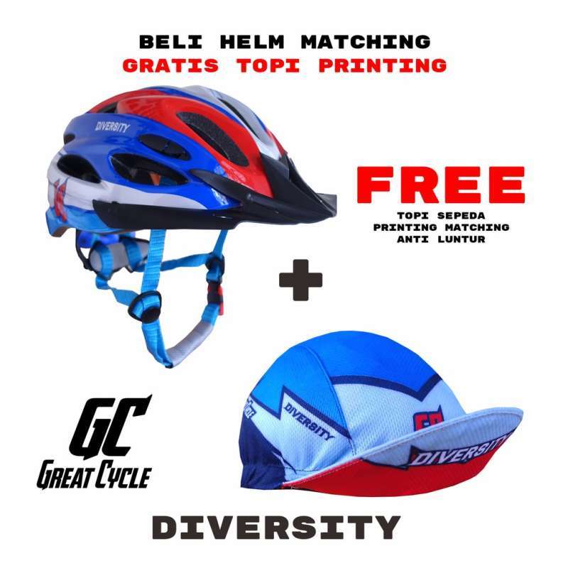 Promo HELM SEPEDA ORIGINAL KEKINIAN 