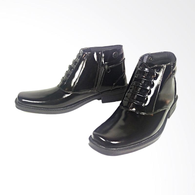 Jual Nema TNI Polri Security Kulit Asli Sepatu PDH Pria - Hitam Kilap Online April 2021 | Blibli
