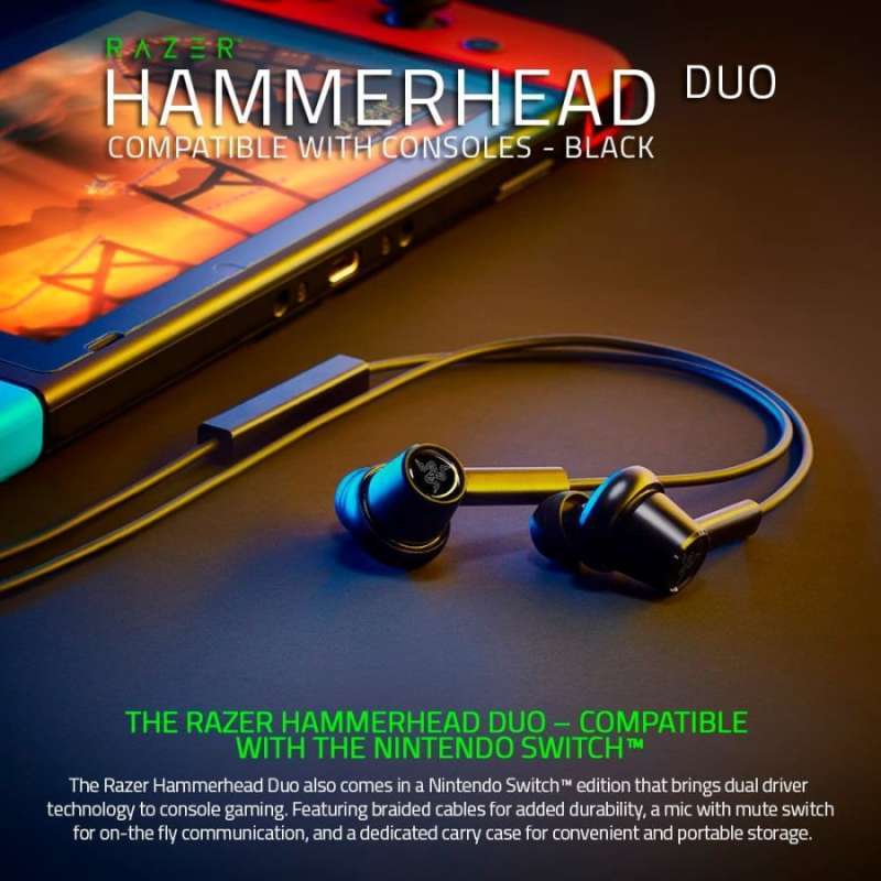 Jual Razer Hammerhead Duo Consoles Earphone Headset In Ear Gaming