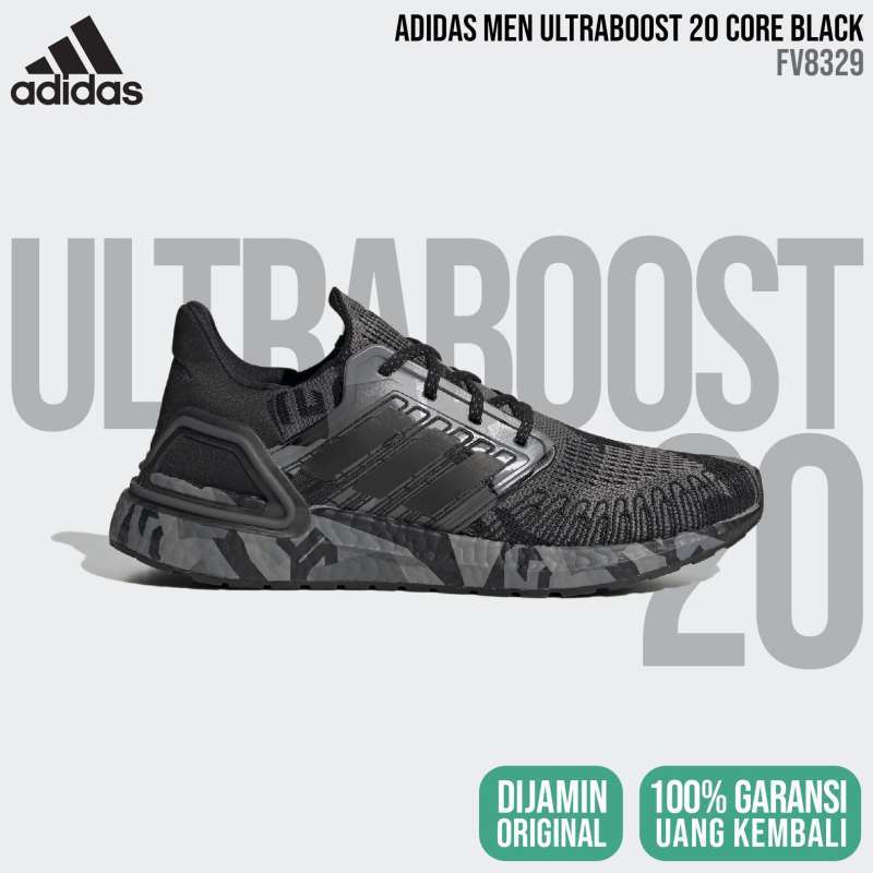 Jual adidas Ultraboost 20 FV8329 Core Black Men ORIGINAL RESMI