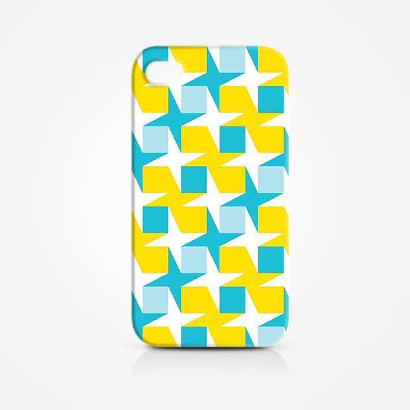 Promo Casing iPhone 4 - 4s Blue Yellow 