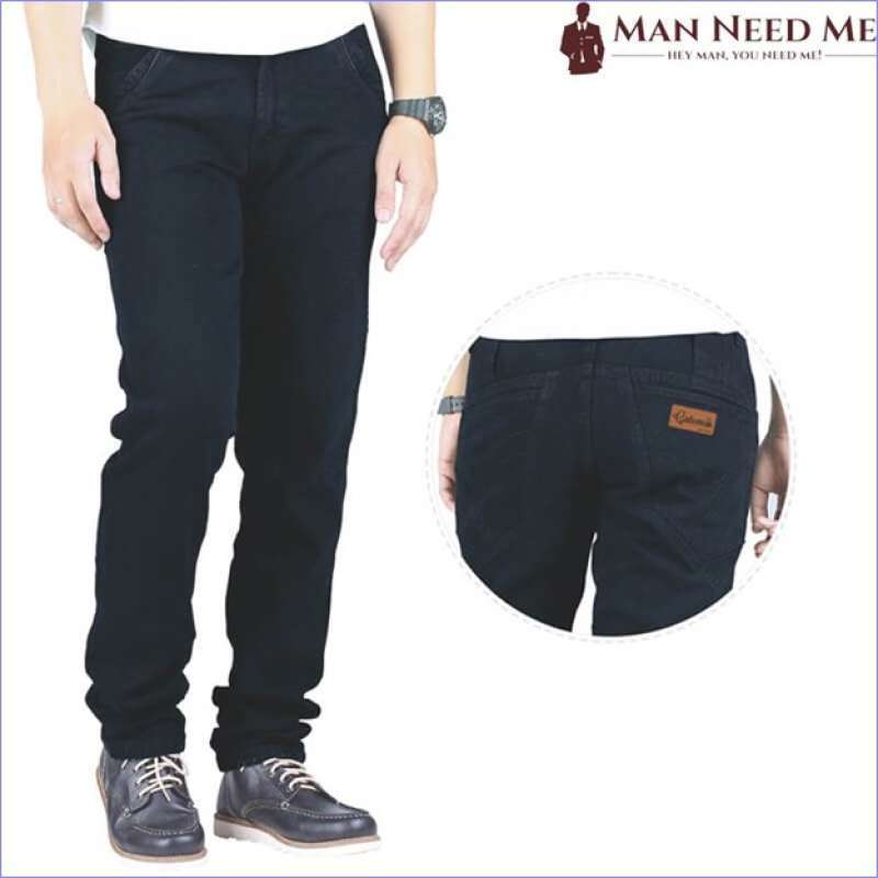 Celana jeans hitam formal Jeans celana 