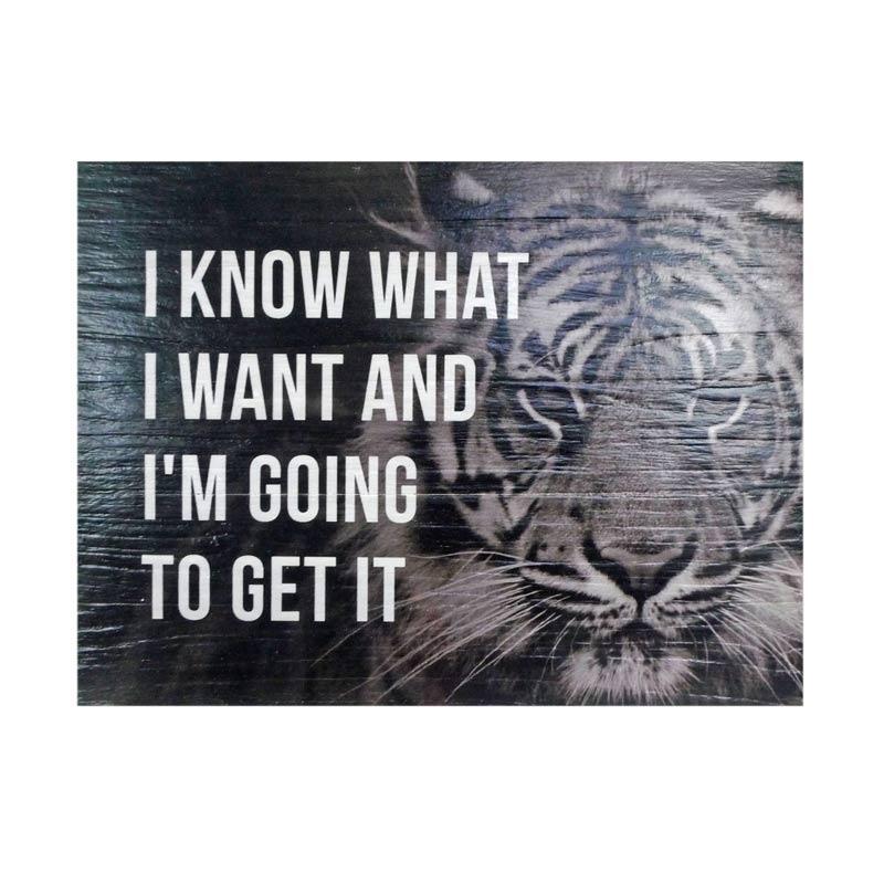 Hermosa Home Decor Quote Want To Get It Poster Kayu 40 X 30 Cm