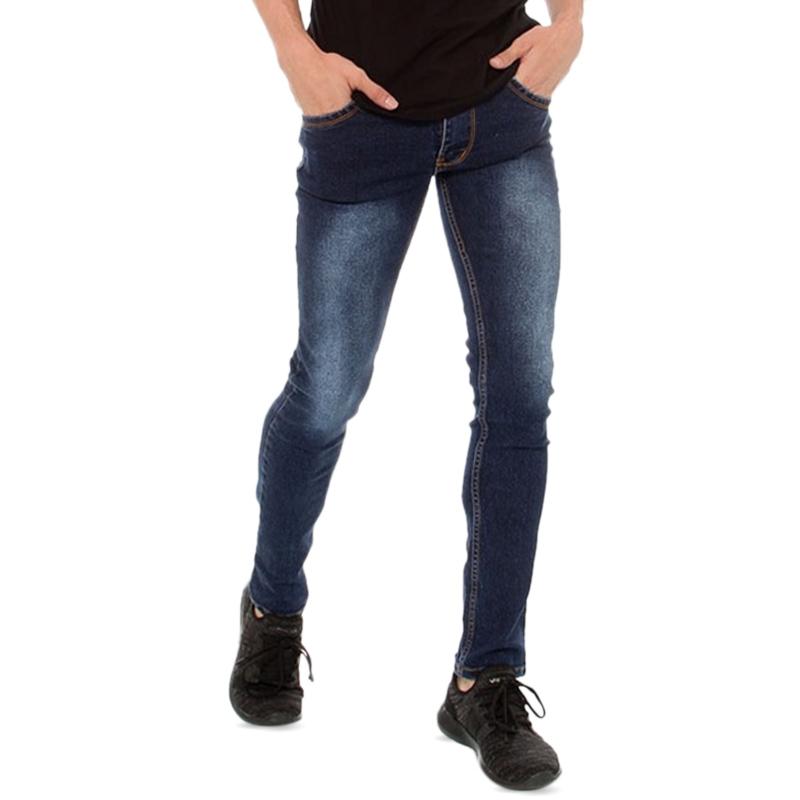 Hipster Jeans Scrub Celana Panjang Pria 