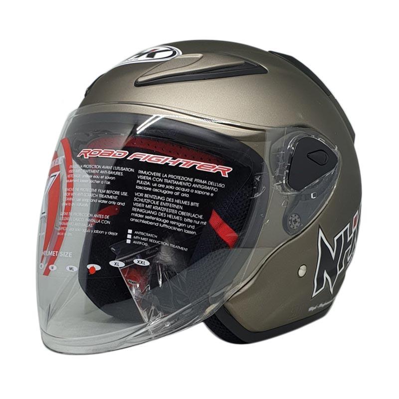 Jual Helm NHK R6 Solid Polos Star Grey 