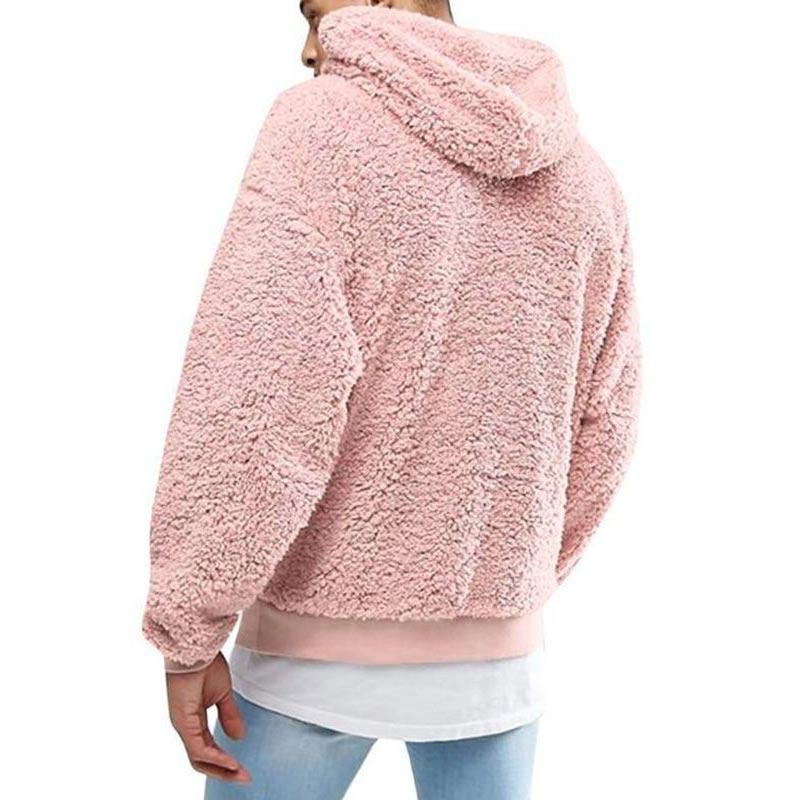 Jual Bluelans Men Plush Solid Color Autumn Casual Hooded Sweatshirt Top Long Sleeve Hoodies S Gray Online Desember 2020 Blibli