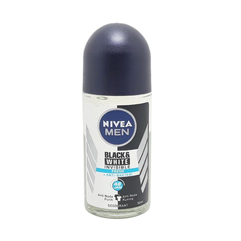 Jual Nivea Men Black White Roll On Deodorant 50 Ml Online November 2020 Blibli Com