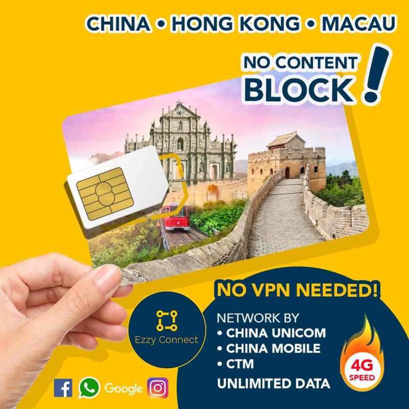Jual Ezzy Connect Sim Card Internasional [China Hk Macau/ 7 Hari/ 4Gb]  Terbaru Oktober 2021 Harga Murah - Kualitas Terjamin | Blibli