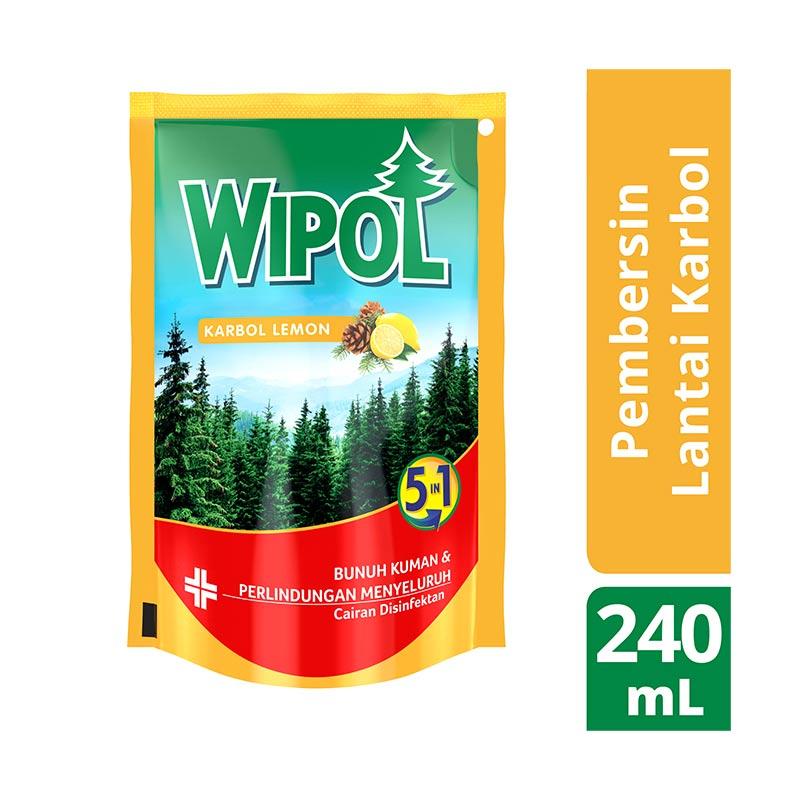 Jual Wipol Karbol Lemon Cairan Pembersih Lantai 240 Ml Kemasan Pouch Online Desember 2020 Blibli