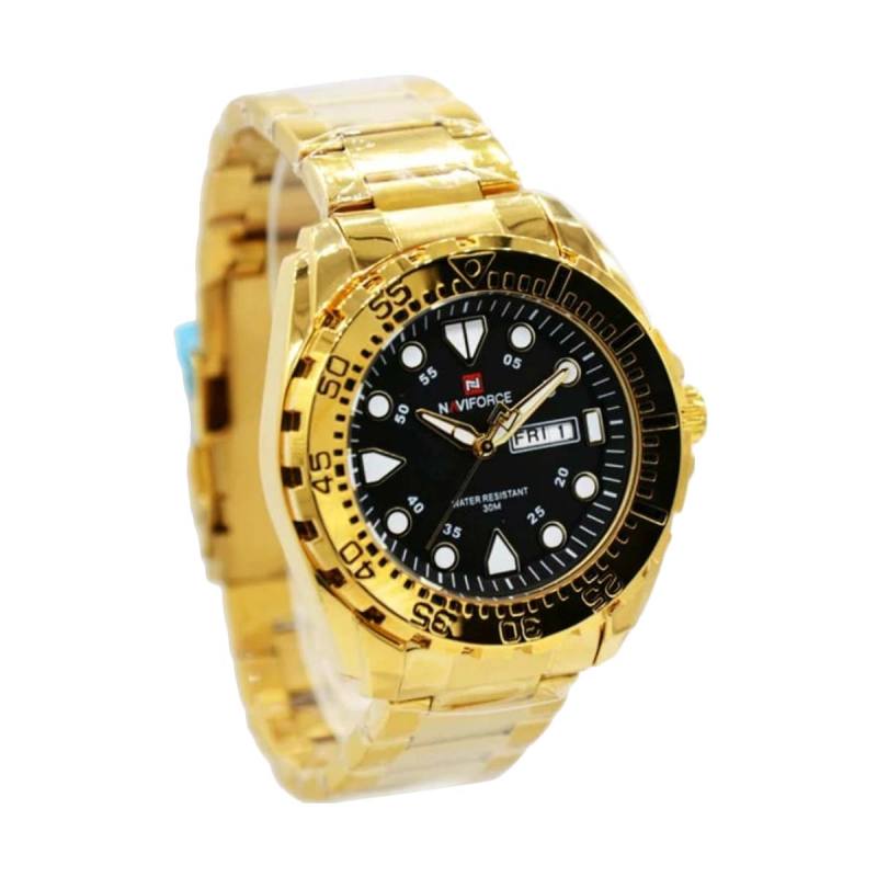 Promo Naviforce Jam Tangan Pria NF9105M HRZ195D48 Gold Diskon