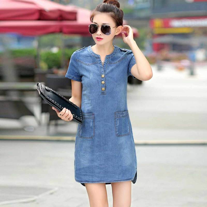 Jual EDS Denim Short Sleeve Jean Women 