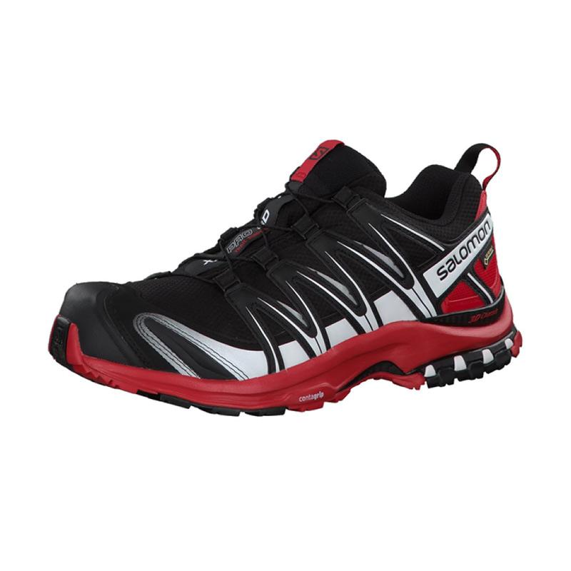 salomon xa pro 3d gtx trail men s running shoes black barbados cherry white