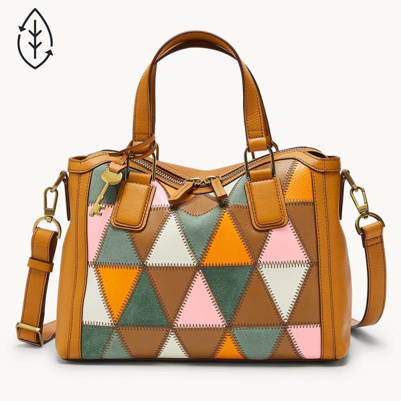 Fossil outlet patchwork purse