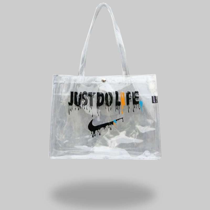 Tote bag transparan clearance