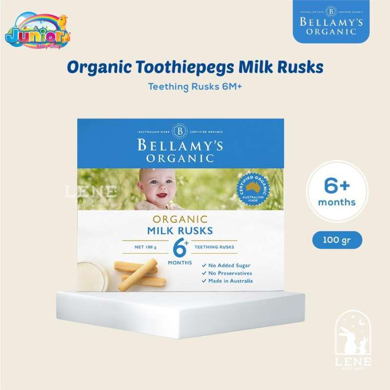Bellamy's organic milk rusks top
