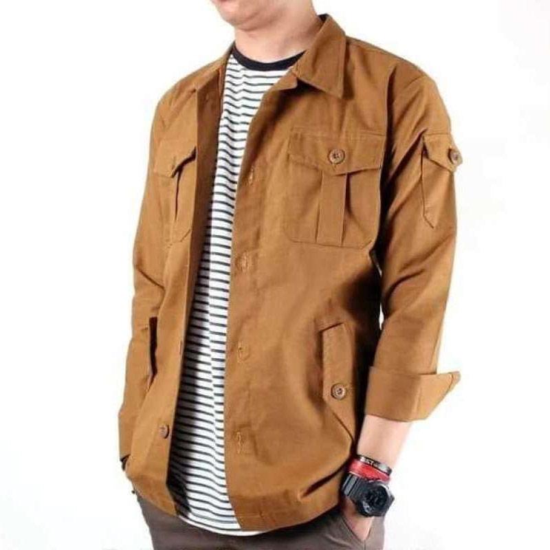 Jual We Wolv Jaket Semi Parka Pria M COKLAT di Seller Bandung