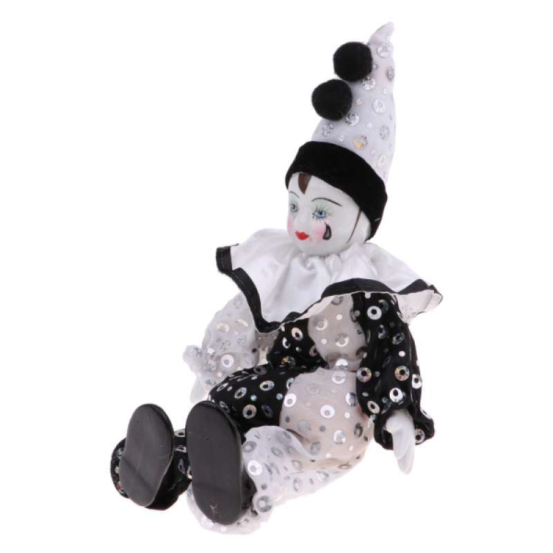 Jual Oem Figure 23cm Clown Man Doll Halloween Ornaments Table Desk Top Polka Dots Murah Mei 2021 Blibli