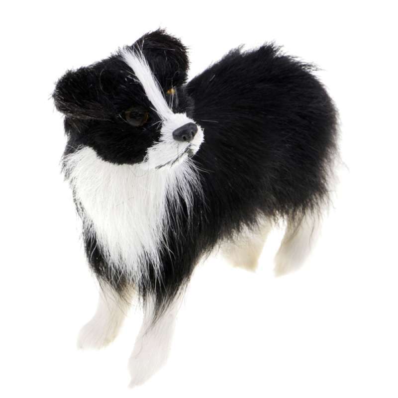 10 x 3 x 8.5cm Stuffed Plush Animal Figure Model Shepherd Dog Toy Soft Doll 