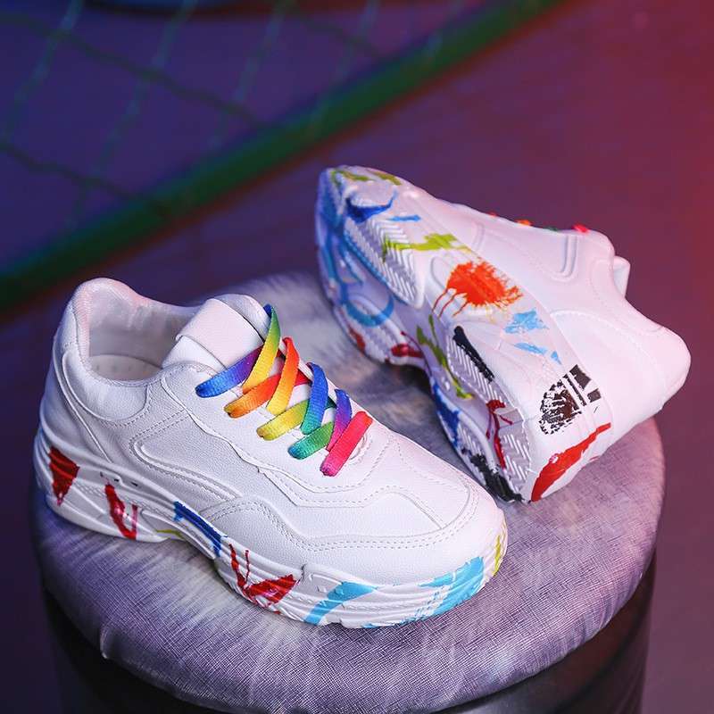 Jual Sepatu Wanita Rainbow Sepatu Olahraga Perempuan Versi Korea Sp 026 Terbaru Online November 2020 Blibli
