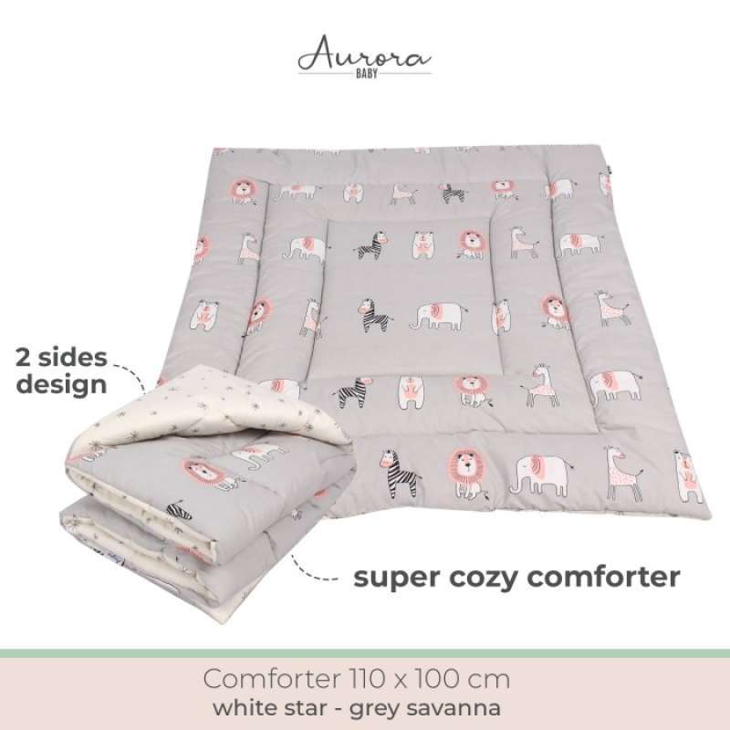 Jual Aurora Baby Selimut Bayi Selimut Bed Cover White Animal Online September 2020 Blibli Com