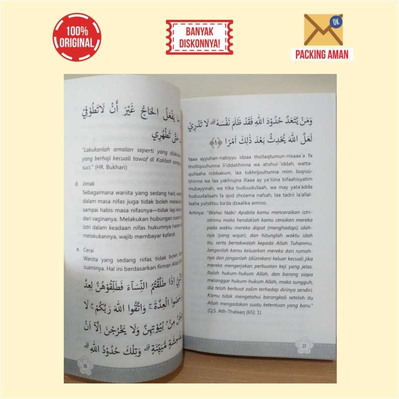 Jual Buku Kewanitaan Islam Menabung Pahala Saat Haid Nifas Online September 2020 Blibli Com