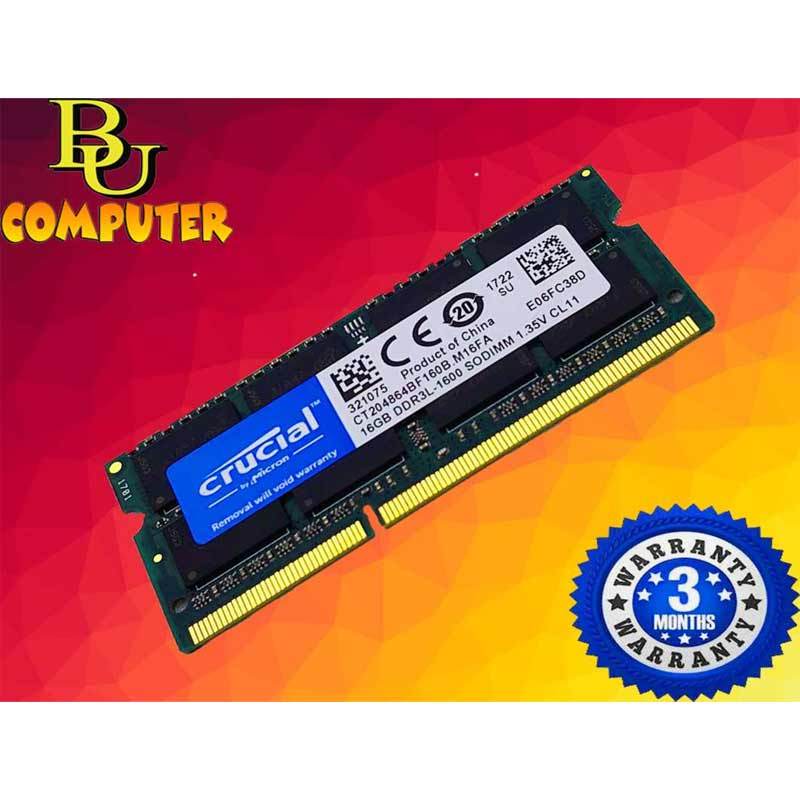 Promo Memori 16gb Ddr3l 1600 Mhz Crucial 1.35v Untuk Laptop Sodimm Intel Ram Diskon 20 Di Seller Bu Solusi Computer Bu Solusi Computer Kota Jakarta Selatan Blibli