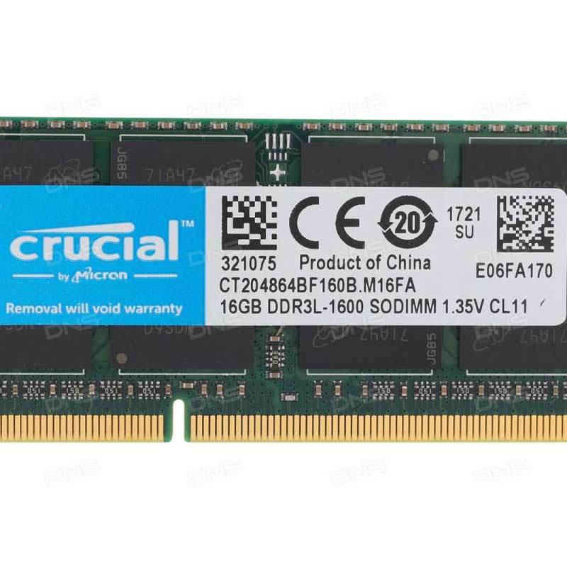 Jual Memori 16gb Ddr3l 1600 Mhz Crucial 1 35v Untuk Laptop Sodimm Intel Ram Online November 2020 Blibli Com