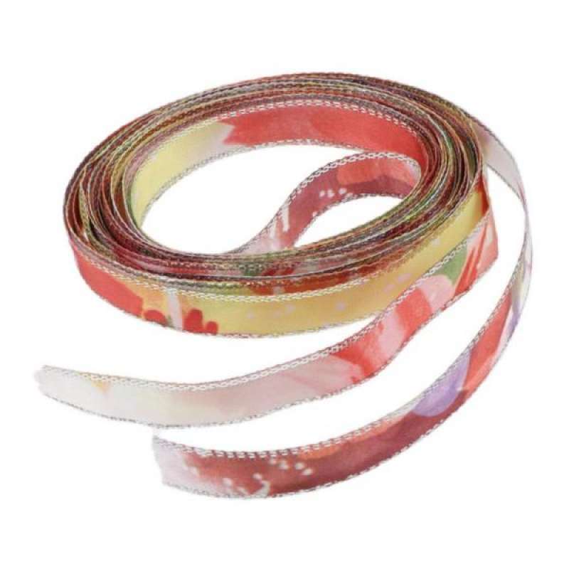 Jual Oem Christmas Ribbon Flower Chiffon Ribbons Gift Wrap Ribbon For Xmas Party Crafts Gifts 10mm Wide 4 Yards Online November 2020 Blibli