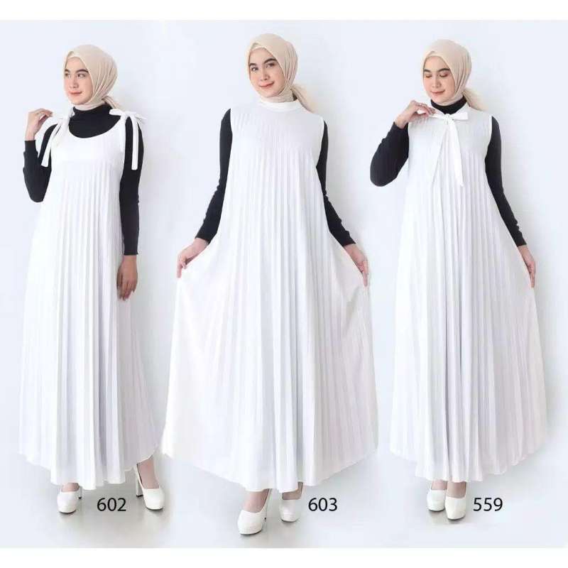 Jual Gamis Plisket Gamis Wanita Plisket 607 Murah Mei 2021 Blibli