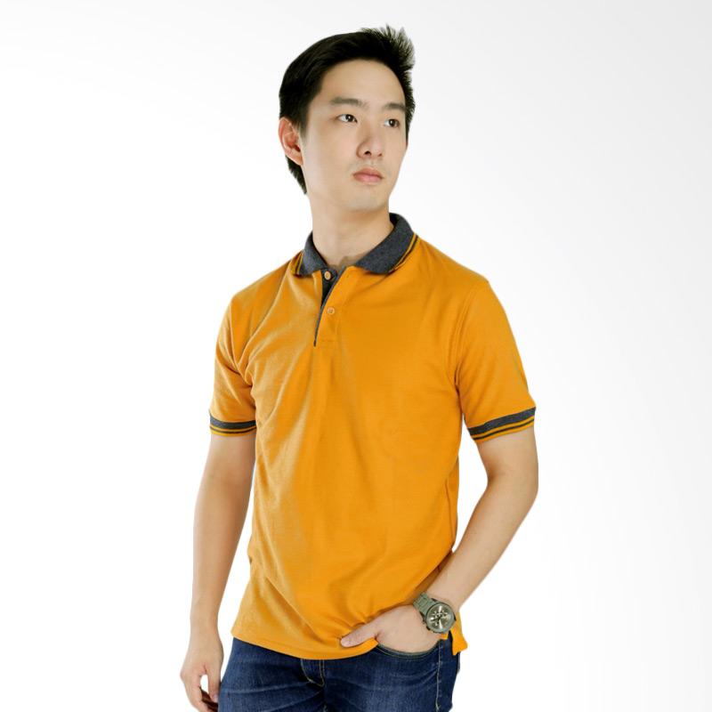 Elfs Shop Neck Abu Tua Kaos Polo - Oranye Extra diskon 7% setiap hari Extra